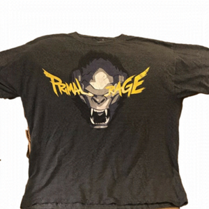 𝅺primal Rage XL T-shirt. Charcoal grey.